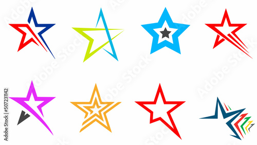 Set of different stars