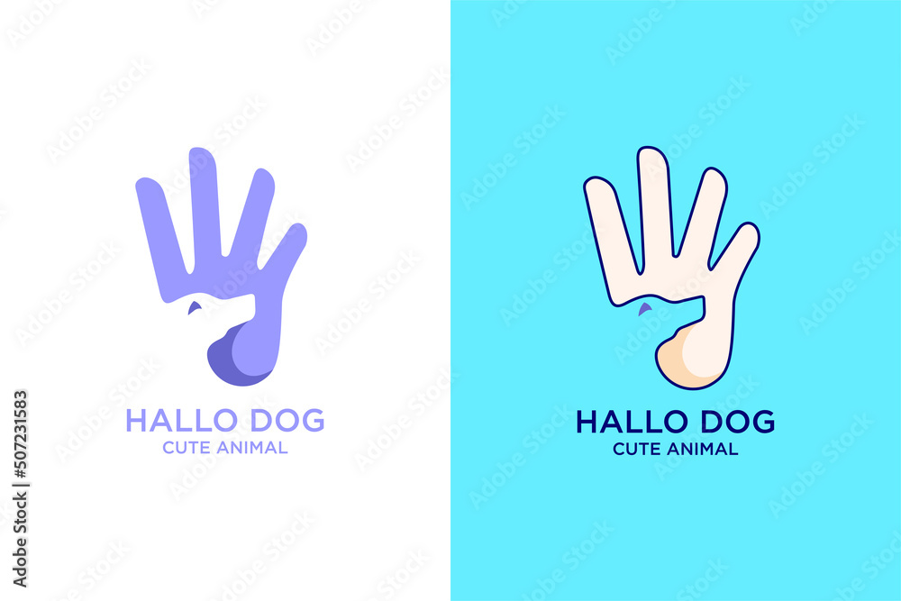 Fototapeta premium hand with animal concept design