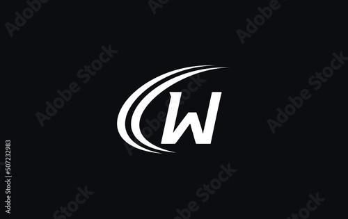 Financial business and investment logo and symbol design vector with the letter W