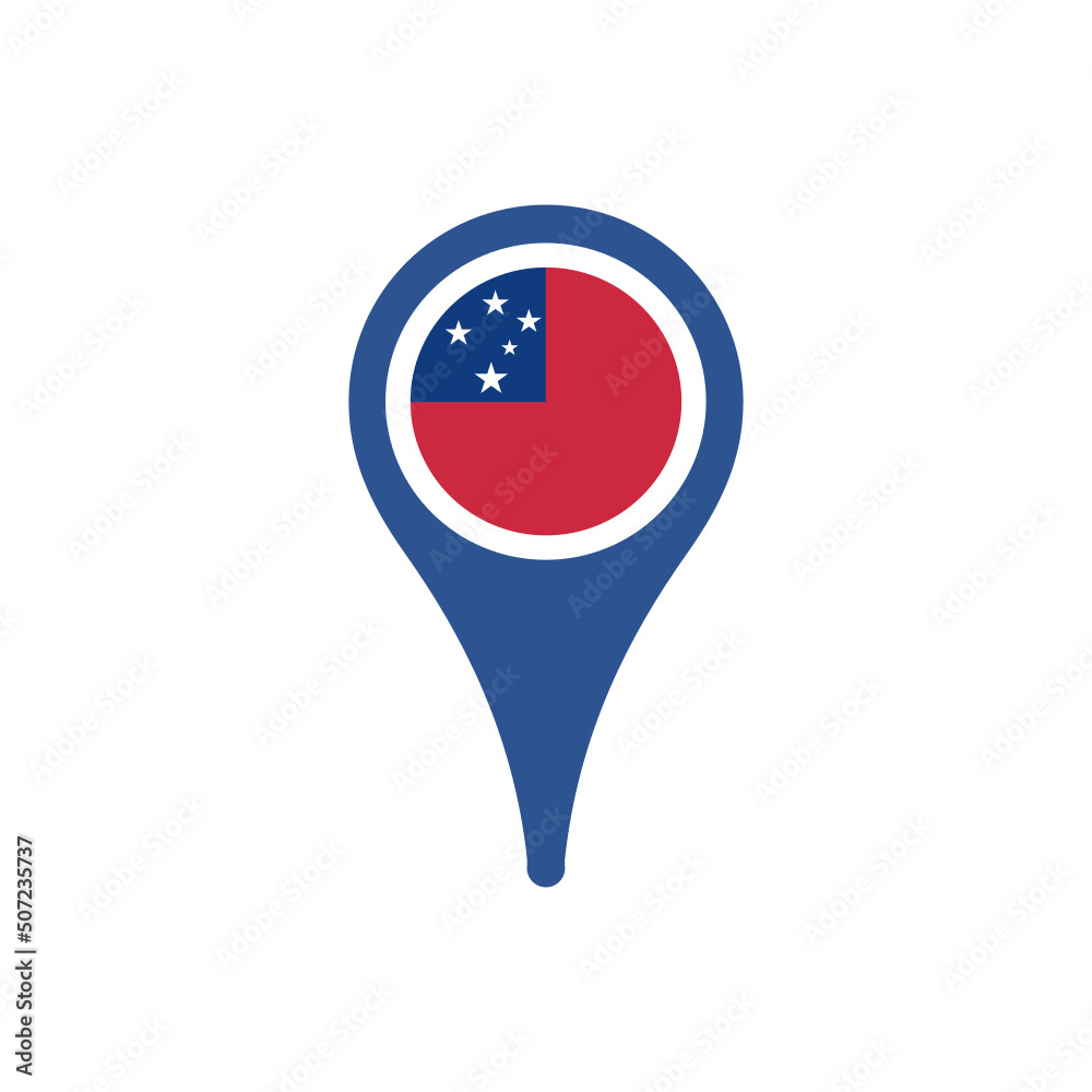 Colour icon for Samoa Flag Map