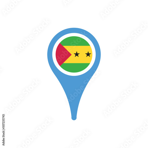 Colour icon for Sao Tome And Principe Flag Map