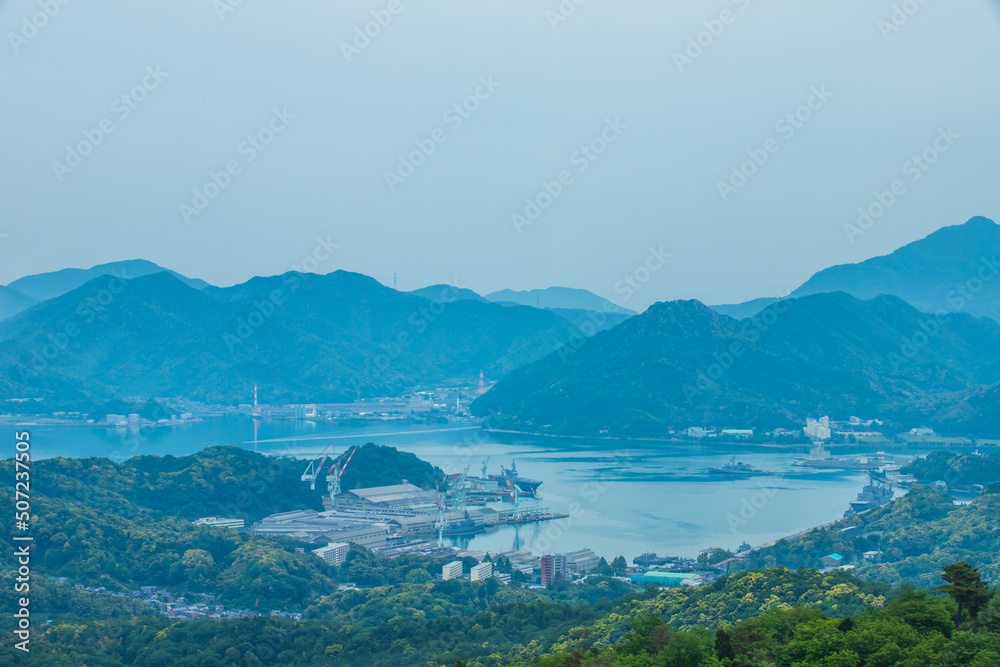 Obraz premium 京都府 五老スカイタワーから望む絶景