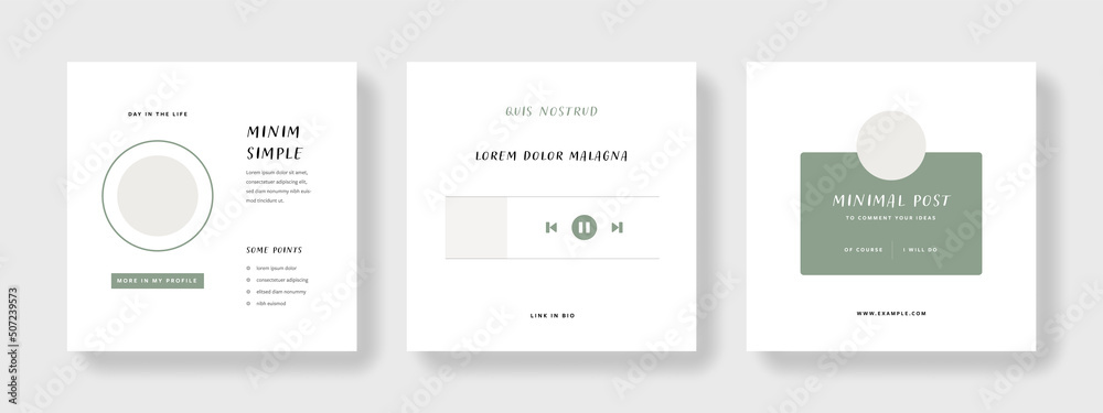 Minimal and trendy social media layouts, clean editable graphic templates for web, instagram and facebook, square design for banner advert Minimal and trendy social media layouts, clean editable graphic templates for web, instagram and facebook, square design for banner advert