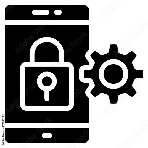 Secure Mobile Management Icon