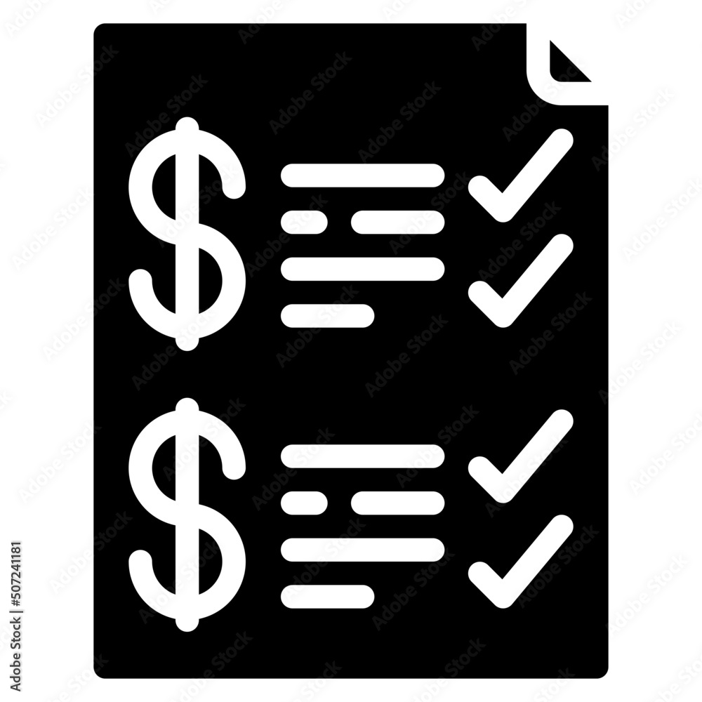 Financial Checklist Icon