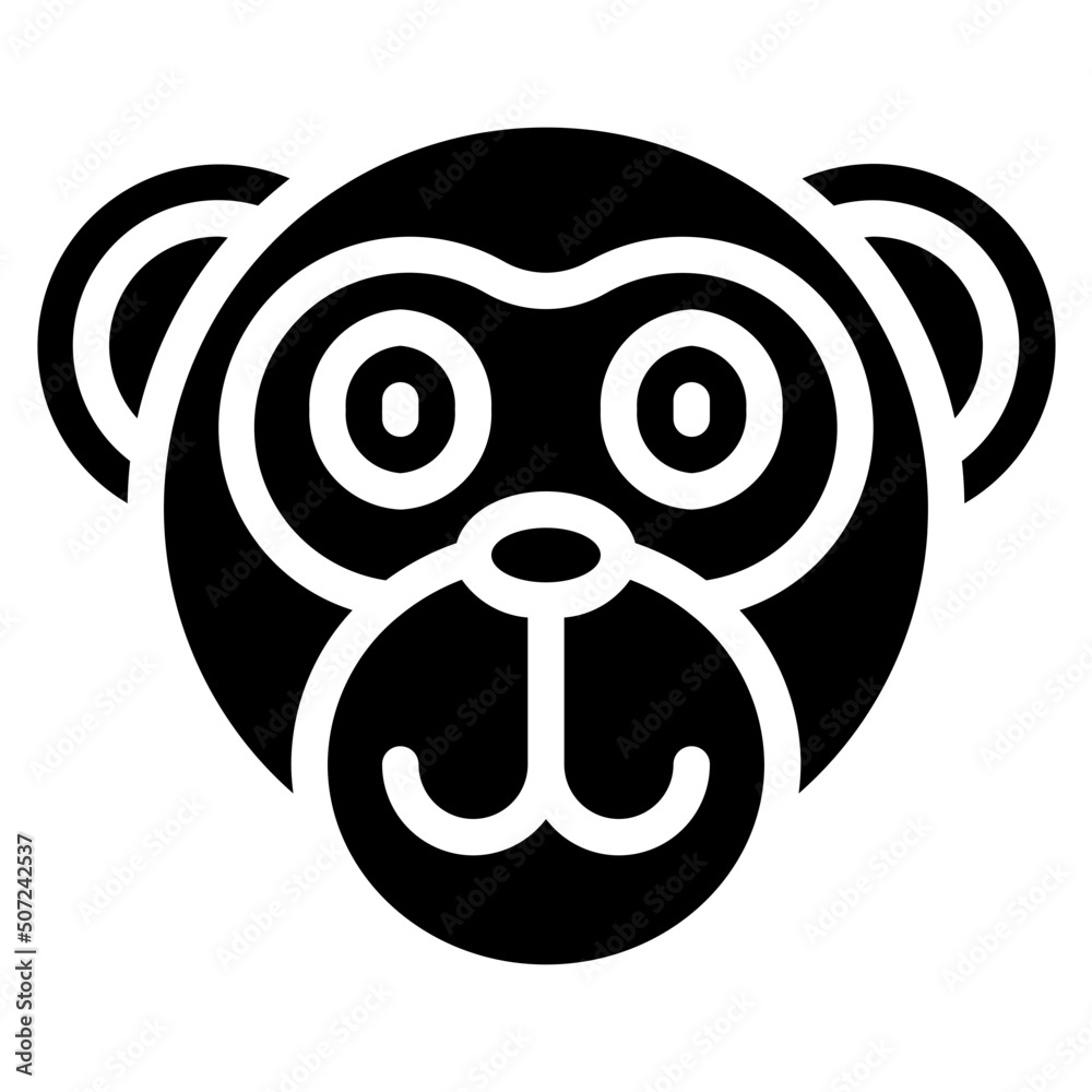 Obraz premium Monkey Icon