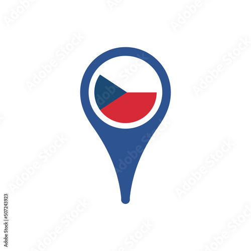 Free Download Colour icon for The Czech Republic Flag Map - GFXLoad