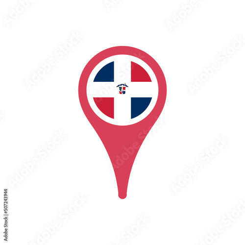 Colour icon for The Dominican Republic Flag Map Free Download Colour icon for The Dominican Republic Flag Map - GFXLoad