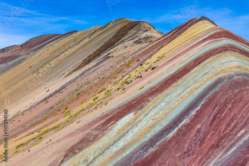 Vinicunca, Cusco Region, Peru. Montana de Siete Colores, or Rainbow Mountain. South America.  © Curioso.Photography