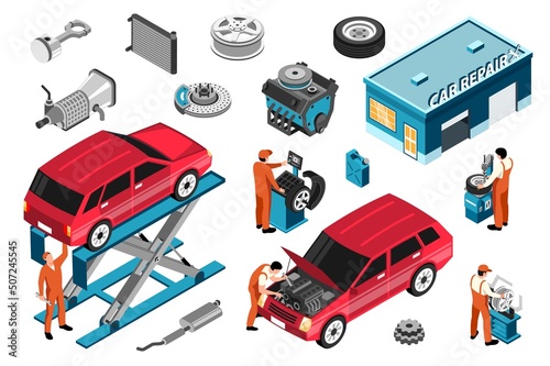 Isometric Car Repair