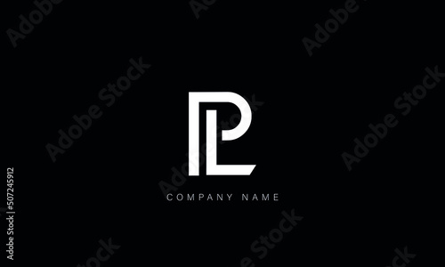 LP, PL, Abstract Letters Logo Monogram