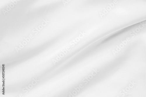 Abstract white fabric with soft wave texture background