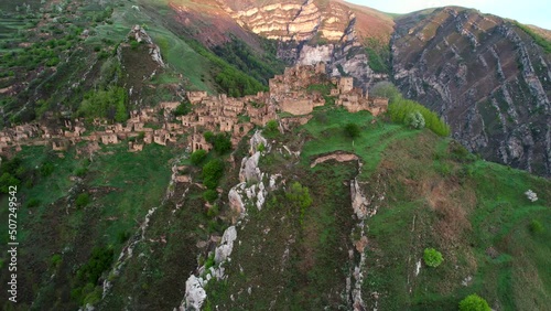 Ancient ruins of Gamsutl on the Rock