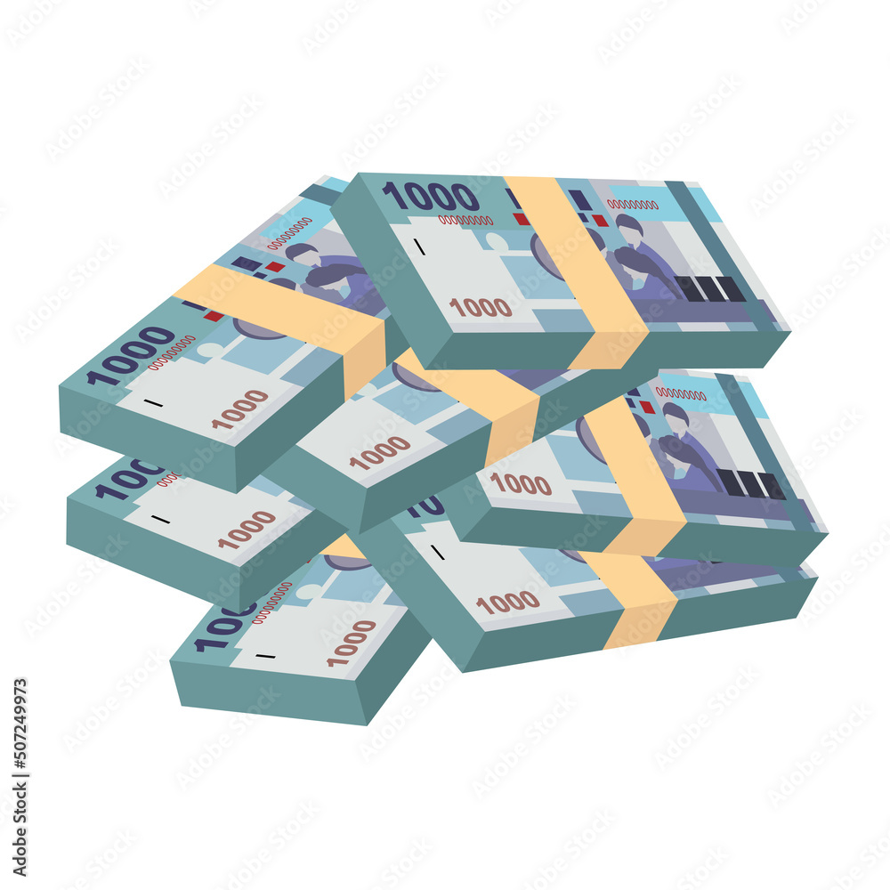 New Taiwan Dollar Vector Illustration. Taiwanese money set bundle banknotes. Paper money 1000 TWD. Flat style. Isolated on white background. Simple minimal design. New Taiwan Dollar Vector Illustration. Taiwanese money set bundle banknotes. Paper money 1000 TWD. Flat style. Isolated on white background. Simple minimal design.