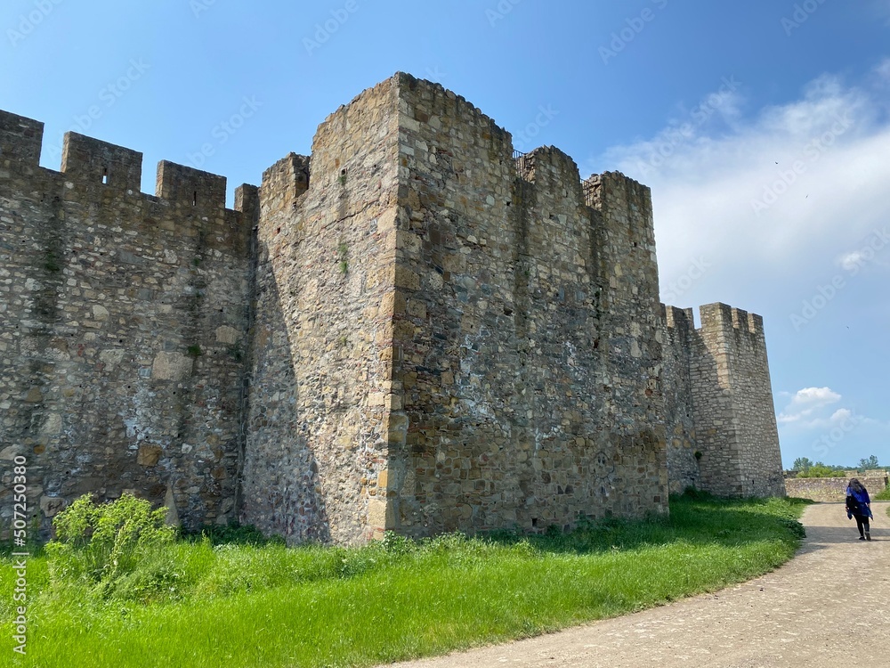 Medieval fortified city Smederevo fortress or Smederevo's 15th century fortress - Smederevska tvrđava ili Smederevska utvrda, Smederevo - Serbia (Srbija)