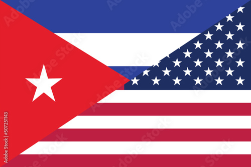 USA Cuba friendship national flag cooperation diplomacy country emblem