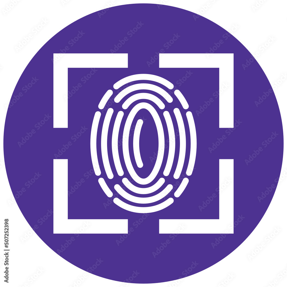 Fingerprint Scan Icon