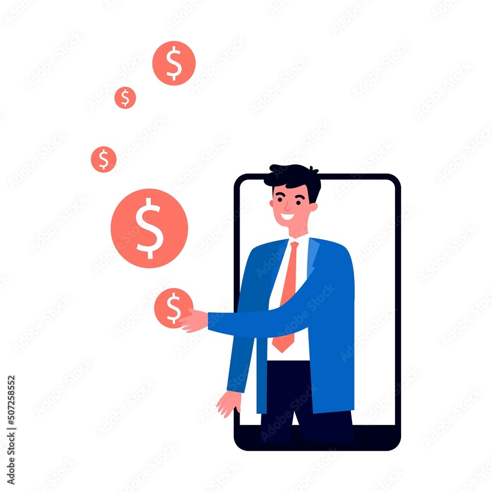 Partners shaking hands flat vector illustration. Businessman and sponsor beginning startup. Partnership, teamwork and relationship concept