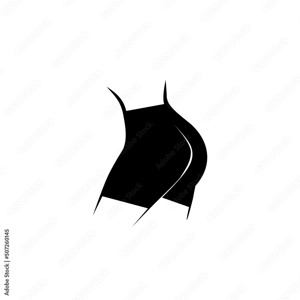 Obraz premium Weight loss icon, slimmy woman figure sign
