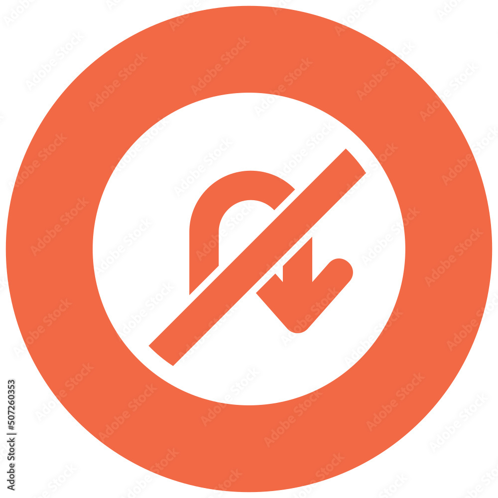 No U Turn Icon No U Turn Icon