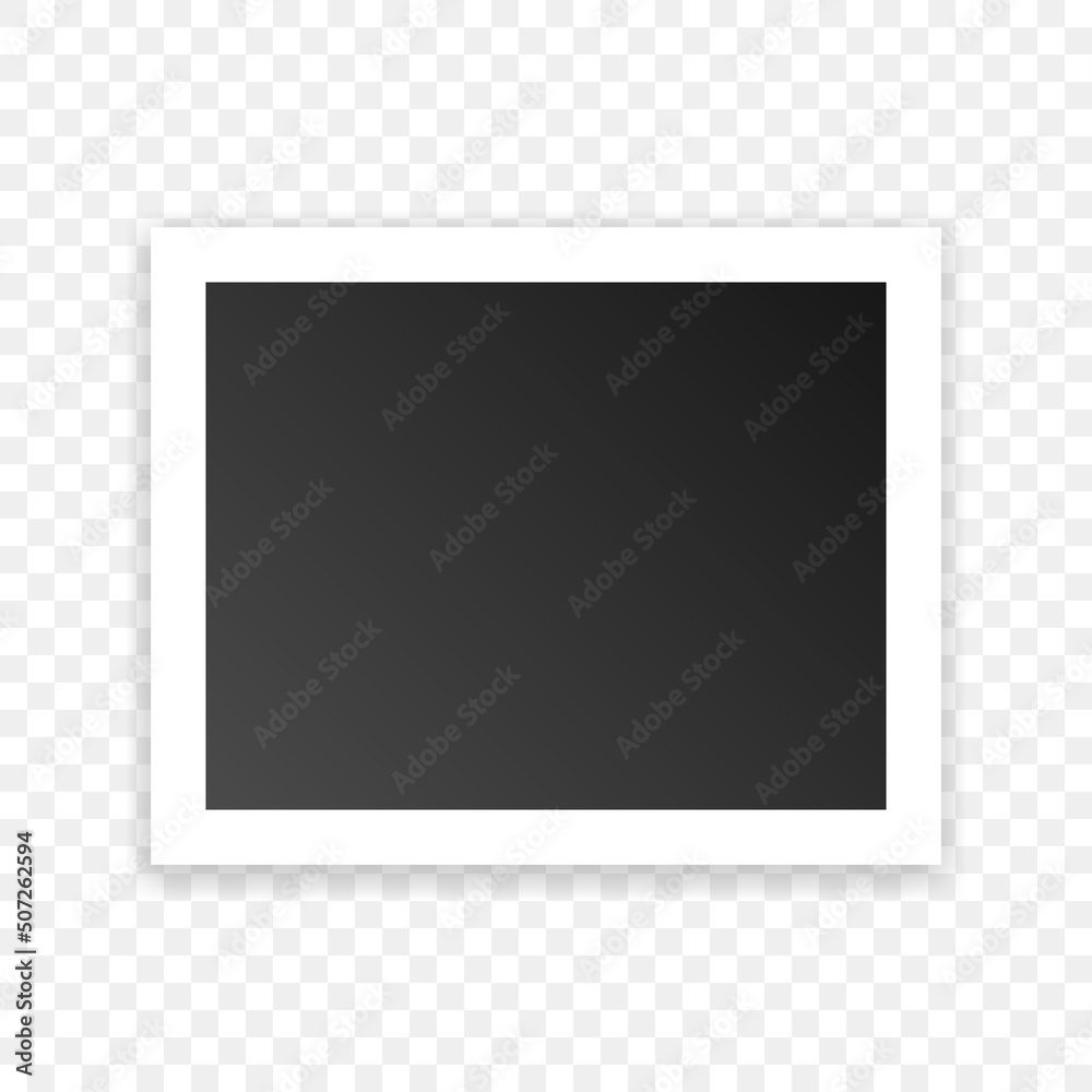 Photo frame in flat style. Paper image vector illustration on isolated background. Instant photography sign business concept. Photo frame in flat style. Paper image vector illustration on isolated background. Instant photography sign business concept.