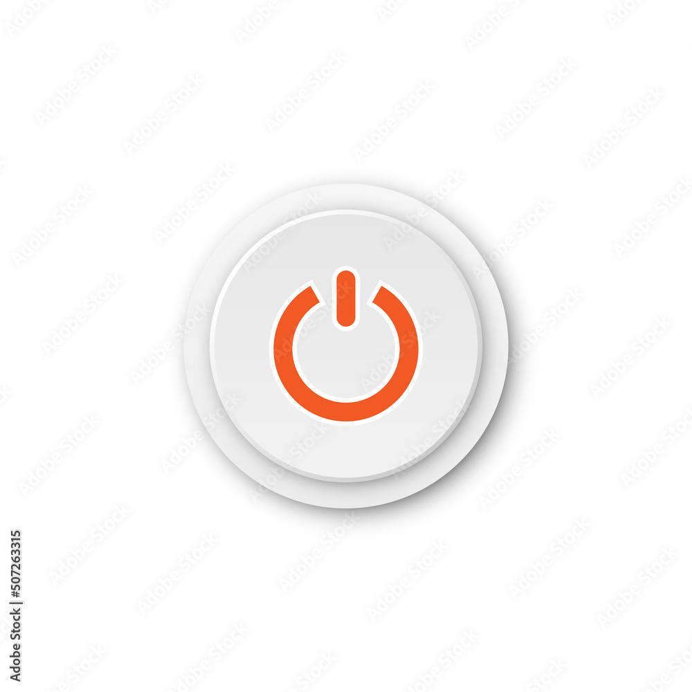 On and off buttons in flat style. Toggle switch vector illustration on isolated background. Shutdown sign business concept. On and off buttons in flat style. Toggle switch vector illustration on isolated background. Shutdown sign business concept.