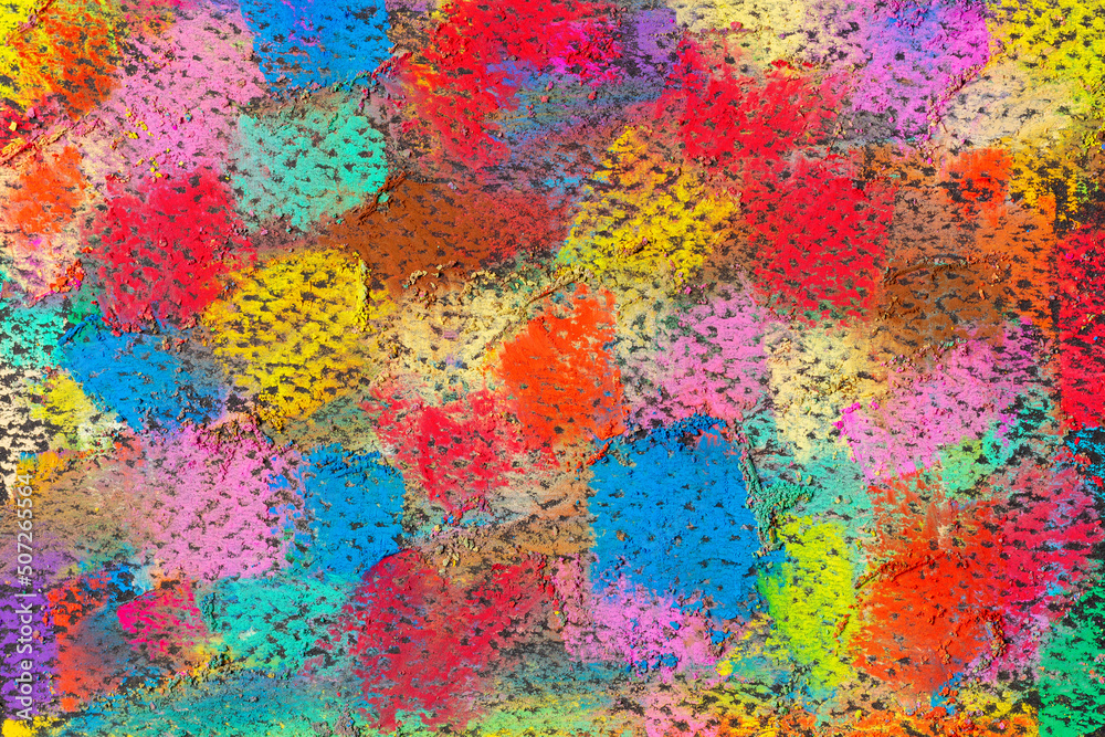 Colored abstract spots