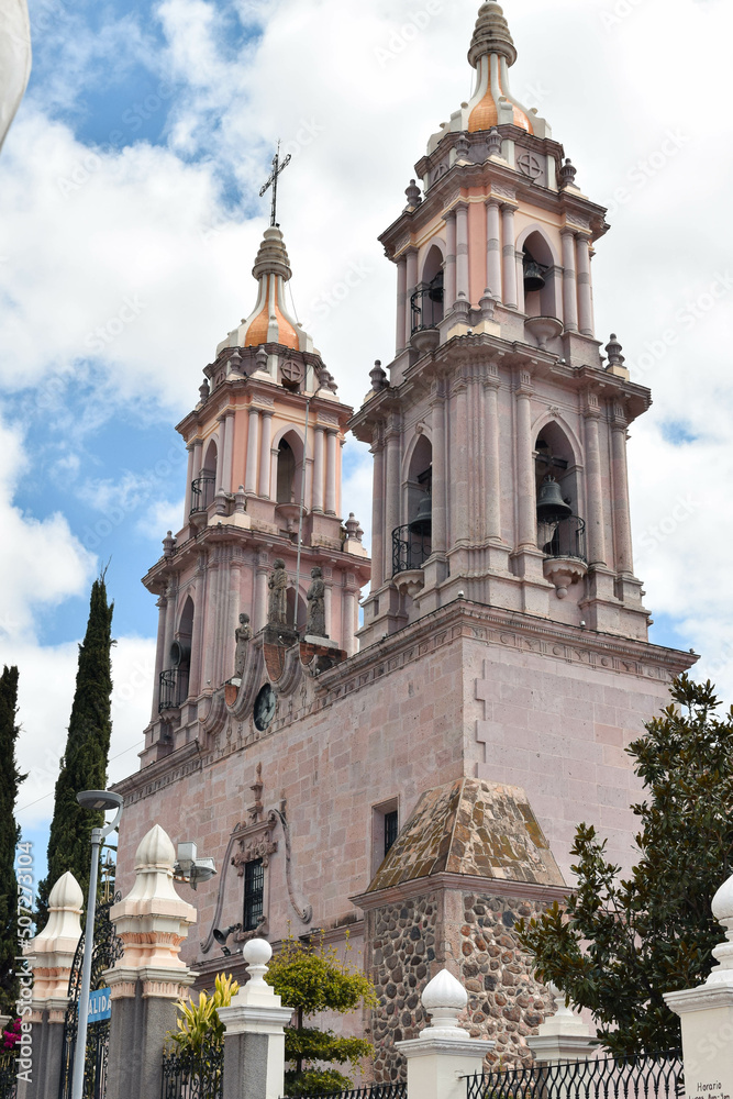 Facade of the Sanctuary of the Lord of Mercy | Church with a blue sky