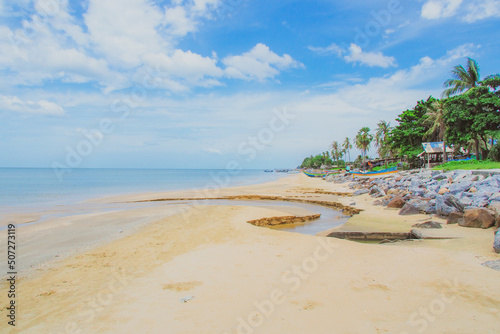 Clean and beautiful beaches in Thailand for tourism. concept of tourism in Thailand