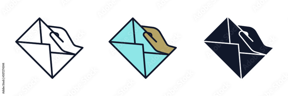 Email envelope icon symbol template for graphic and web design collection logo vector illustration Email envelope icon symbol template for graphic and web design collection logo vector illustration