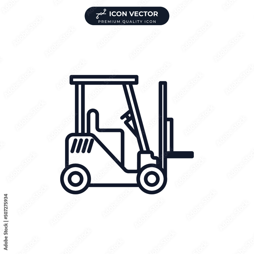forklift icon symbol template for graphic and web design collection logo vector illustration forklift icon symbol template for graphic and web design collection logo vector illustration