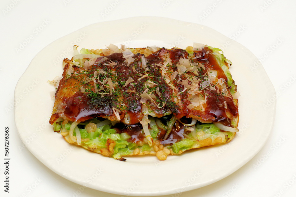 ホットサンドメーカーで作ったお好み焼き ホットサンドメーカーで作ったお好み焼き