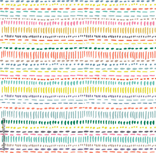 Seamless abstract hand drawn pattern