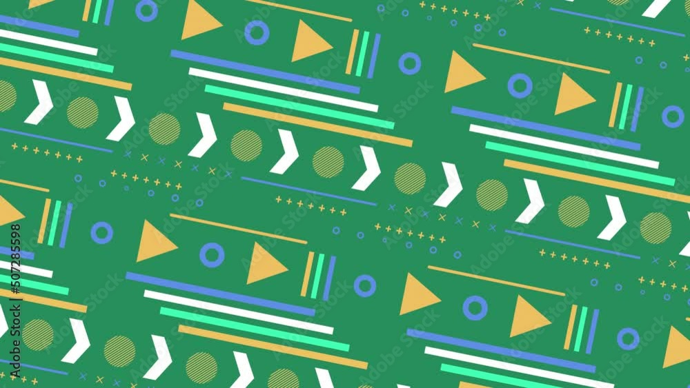 Colorful Animated Shape Pattern Backgroun. Colorful Animated Shape Pattern Backgroun.
