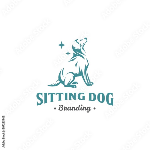 Dog Logo Design Vector Image