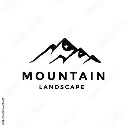 landscape mountain outdoor/adventure logo inspiartion design