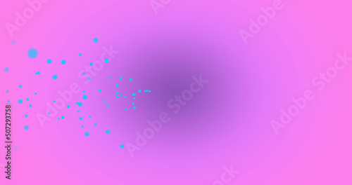 Image of padlock icon and network of connections over pink background