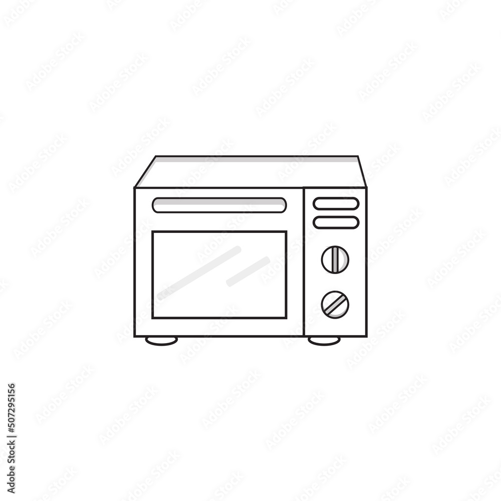 lllustration of the microwave oven design Free Vector lllustration of the microwave oven design Free Vector
