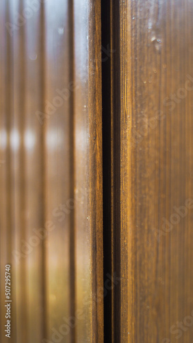 Macro de texture de bois, avec un effet de perspective intense © Anthony
