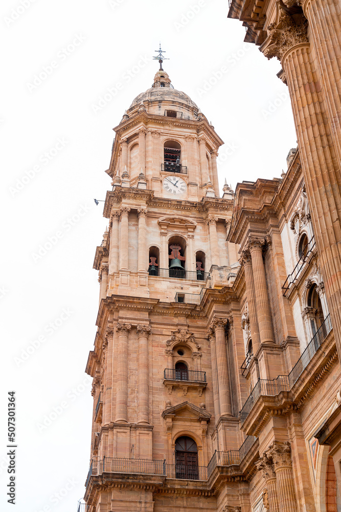 Fototapeta premium The Cathedral of Malaga, Andalusia, Spain
