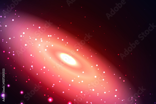 Space and galaxy vector image