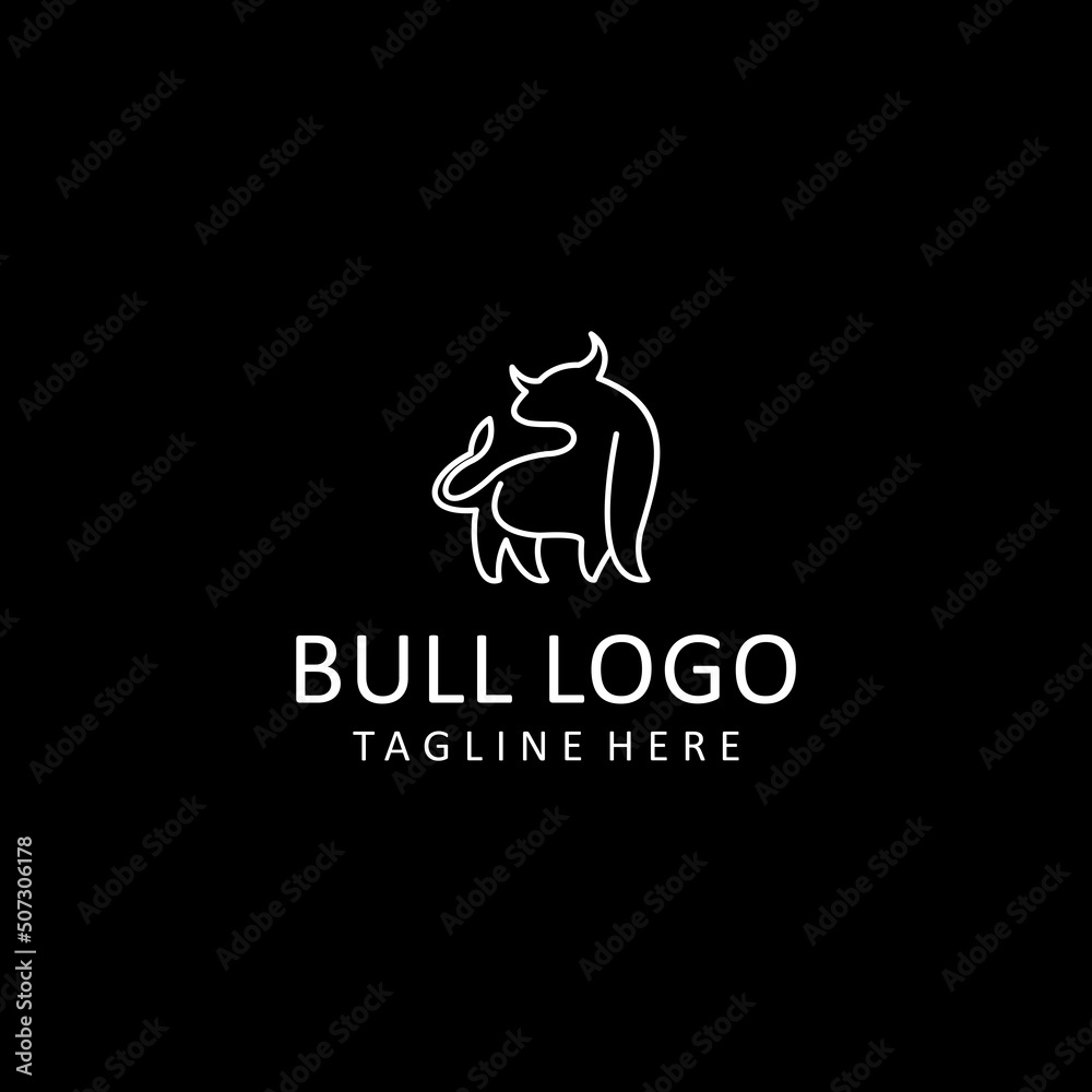 Bull logo icon design vector Bull logo icon design vector