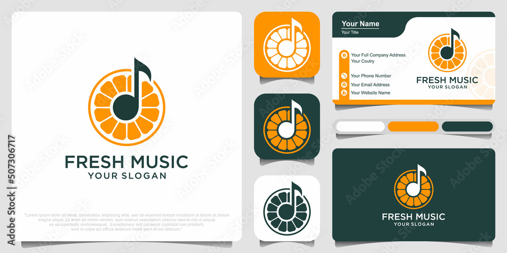 fresh music logo design template fresh music logo design template