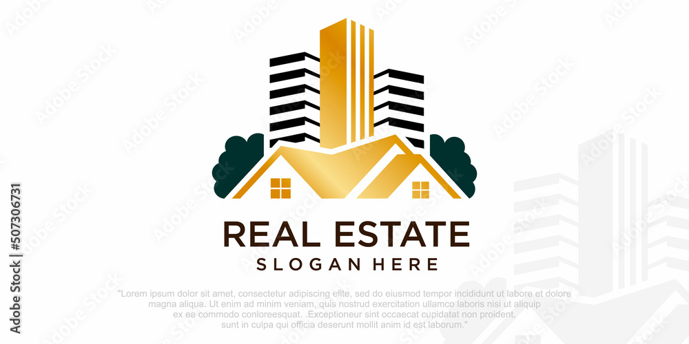 Real Estate Logo, real, real estate, house logo, building logo design