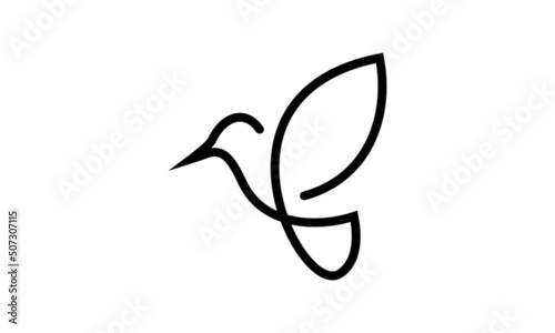 abstract bird logo	
