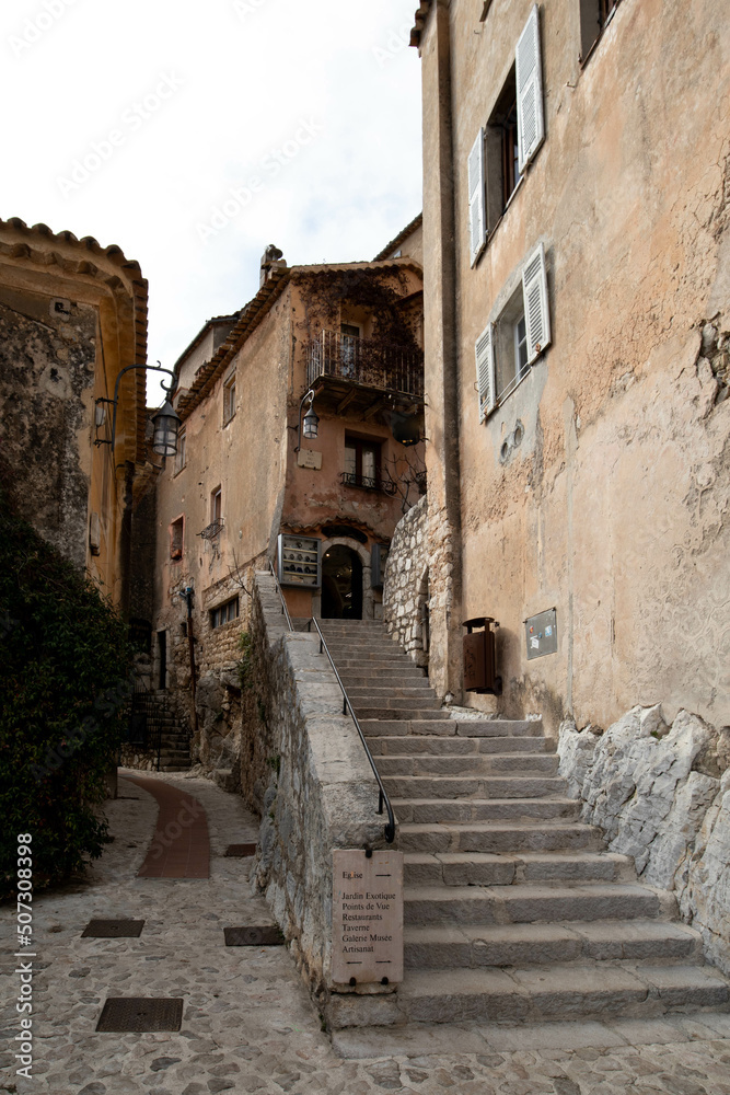 Eze Village, old stone house village in french riviera near Nice