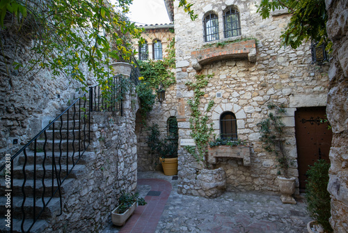 Eze Village  old stone house village in french riviera near Nice
