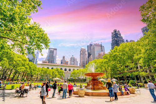 Photography Bryant Park, New York City, USA