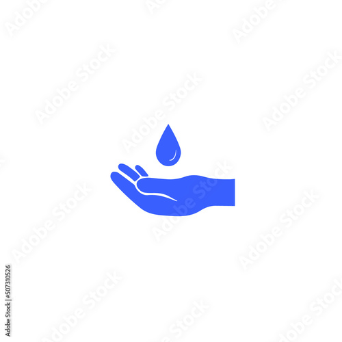 hand with drop