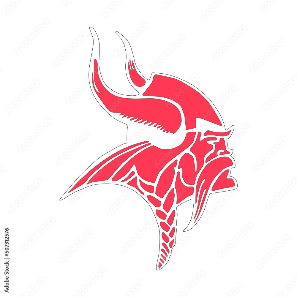 Viking profile vector images art Stock Vector | Adobe Stock
